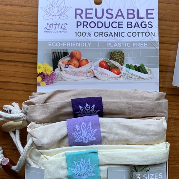 Reusable lotus produce and net zero silicone bags - Picture 2 of 4